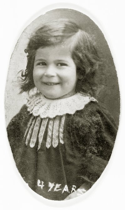 Tina Modotti at Age 4, Ferlach, Austria, 1901 by Austrian Photographer